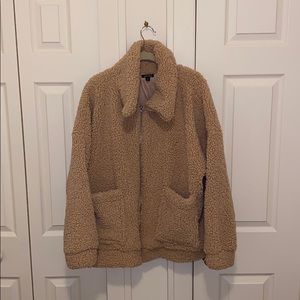 Cozy oversized zip sweater